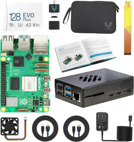 Miniatura 8 de Vilros Raspberry Pi 5 Starter Kit MAX - Enfriamiento Turbo de Aluminio - (Edición de 128 GB) - (4 GB de RAM)