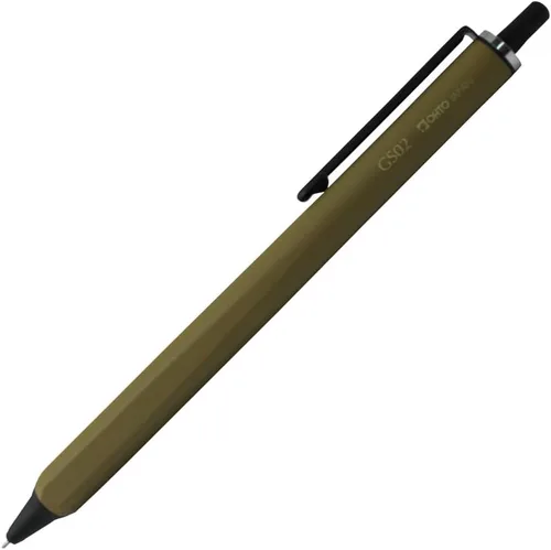 Miniatura 9 de Bolígrafo de gel OHTO GS02, punta retráctil de aguja de 0.5mm de punta fina, cañón negro, tinta de gel negra de secado ultrarrápido, cuerpo híbrido