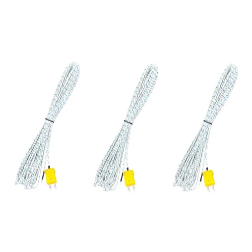 Miniatura 6 de Sensor de sonda de temperatura de termopar tipo K Tipo K Cable de termopar Rango de medición de línea de detección de temperatura -40 a 400 Celsius