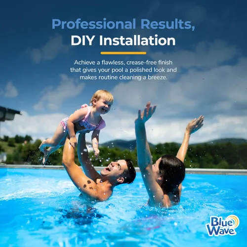 Miniatura 5 de Blue Wave 48-pulgadas moldura autoadhesiva para piscina sobre piso – Tiras de espuma HDPE duraderas para proteger revestimientos de vinilo
