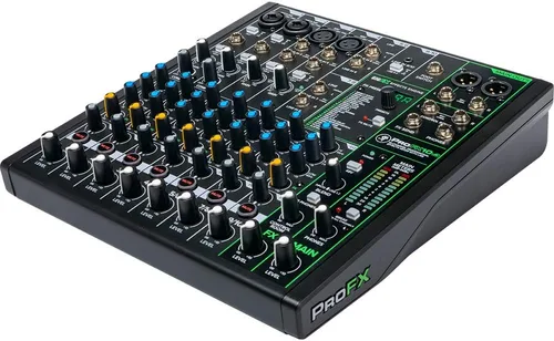 Miniatura 4 de Mackie PROFX10V3 Mezclador de efectos profesionales de 10 canales con paquete USB con auriculares Tascam cerrados Pro y estuche rígido Deco Gear