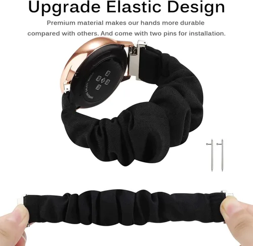 Miniatura 4 de Miimall Correa elástica de 0.78 pulgadas compatible con Samsung Galaxy Watch 6/5/4 de 1.575 pulgadas, 1.732 pulgadas, Watch 5 Pro, Watch 6/4 Raninbow