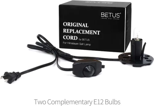 Miniatura 7 de Betus Cable de alimentación de lámpara de sal de repuesto original mejorado con interruptor de control de intensidad y montaje de base para lámparas