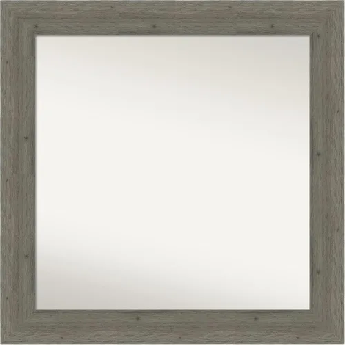Miniatura 116 de Amanti Art Espejo de baño gris para sobre el fregadero, 27 x 27 pulgadas, espejo de tocador cuadrado gris, marco de madera rústica de campo medio