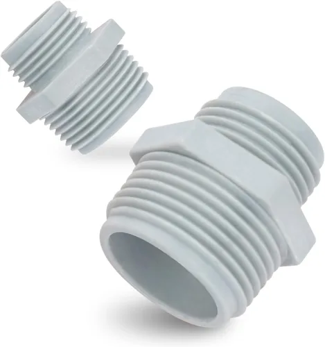 Miniatura 9 de Green Expert Kit de Adaptador de Plástico Multiusos para Manguera de Agua y Bomba de Sumidero Conexión Fácil, Contiene NPT Hembra de 1-1/2" a GHT