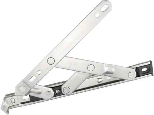 Miniatura 5 de uxcell Bisagra de ventana abatible de 8 pulgadas, acero inoxidable 202, 2 piezas