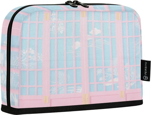 Miniatura 2 de Estuche de lápiz de pantalla japonesa azul rosa grande capacidad con cremallera organizador caja para adolescentes grado escuela suministros