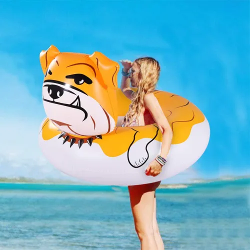 Miniatura 6 de Flotador Bulldog, tubo inflable gigante de 53 pulgadas para fiesta, diversión de verano, juguetes de piscina para adultos y niños