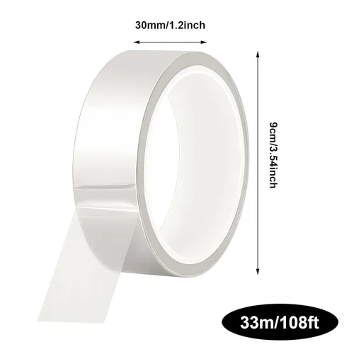 Miniatura 2 de Outus 2 rollos de cinta de transferencia de calor por sublimación de 30 mm x 33 m, total 216 pies, cinta de alta temperatura, resistente al calor