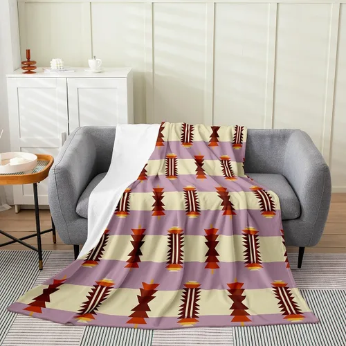 Miniatura 6 de Manta de vellón de mariposa, manta mullida de franela con flores rosas degradadas para cama, sofá, sillón durante todas las estaciones