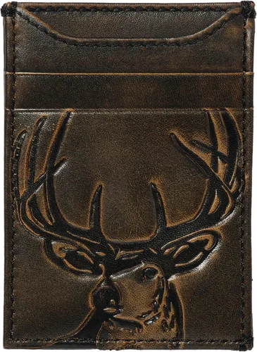 Miniatura 8 de House of Jack Co. Billetera plegable para hombre Billetera de hombre para deportistas al aire libre Cuero de grano completo bruñido a mano