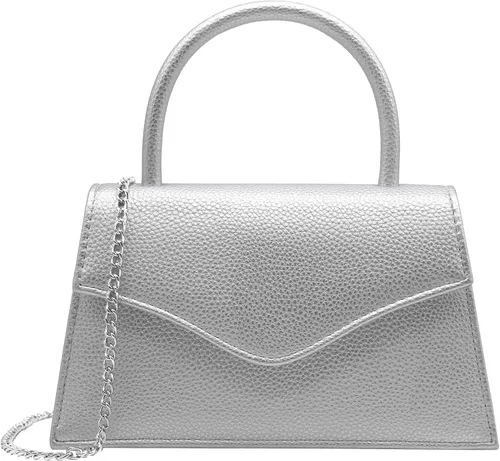 Miniatura 14 de Milisente Bolso de noche para mujer, bolso de mano para fiesta nupcial, bolsos de cóctel y baile de graduación con charol