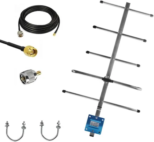 Antenas Yagi de 433MHz UHF 465MHz GMRS Estación base de antena de radio móvil al aire libre de alta ganancia para radioaficionado móvil Transceptor