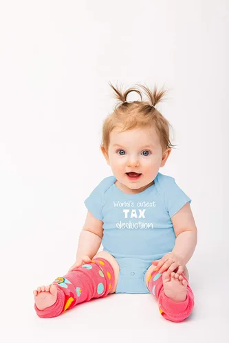 Miniatura 4 de La deducción de impuestos más linda del mundo Divertido body esencial para bebé Ropa para bebé niña trajes para niño