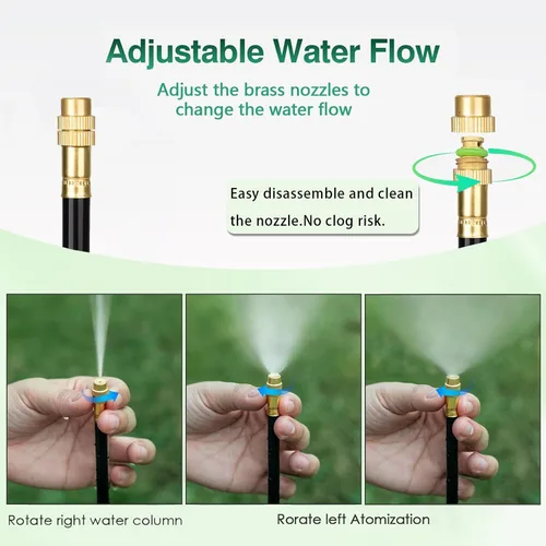 Miniatura 2 de Sistema de riego por goteo ajustable de 360° - Kit de rociadores de trampolín de agua para niños diversión de verano. Sistema de riego de plantas