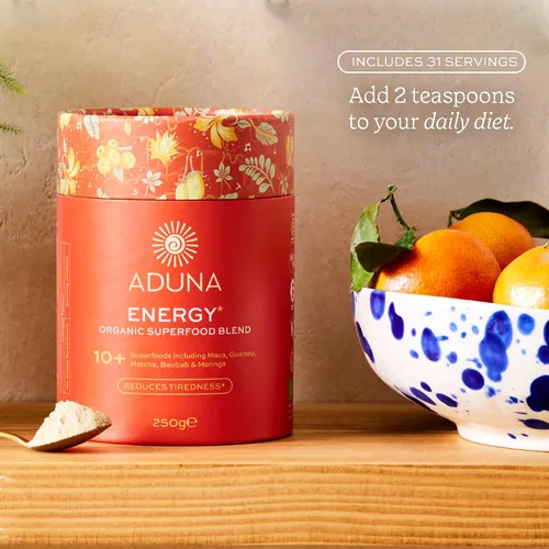 Miniatura 6 de Aduna Mezcla de superalimentos de energía orgánica Mezcla 100% natural para agitar con más de 10 superalimentos para energía natural