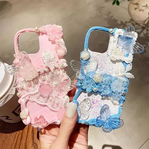 Miniatura 5 de 250 cuentas 3D con parte trasera plana, lazos de flores surtidos en color negro, rosa, blanco, cuentas de mariposa con parte trasera plana, perlas