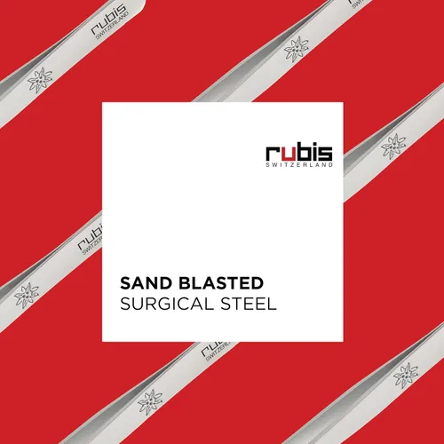 Miniatura 3 de Rubis Pinzas inclinadas clásicas de acero inoxidable para cejas precisas y depilación, 1K105, blanco, Rubis Switzerland, fabricado en Suiza