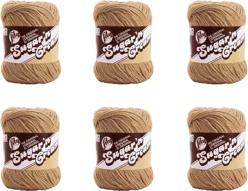 Miniatura 39 de Lily Sugar'N Cream - Ovillo de camuflaje rosa de gran tamaño, paquete de 6 unidades de 3.00 oz/3 onzas, algodón, 4 medianos (peinado), 150 yardas