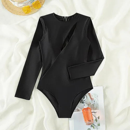Miniatura 5 de Traje de baño posparto de cintura alta para mujer, traje de baño de dos piezas con cuello de control de talla grande