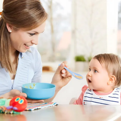 Miniatura 6 de Lnrkai - 8 cucharas de plástico para cena, cuchara de sopa reutilizable portátil, multicolor, ligera, duradera, apta para lavavajillas y microondas