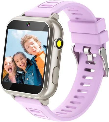 Miniatura 8 de Cosjoype Reloj inteligente para niños, regalos para niñas de 5 a 12 años, 24 juegos de rompecabezas, cámara de video HD, reproductor de música