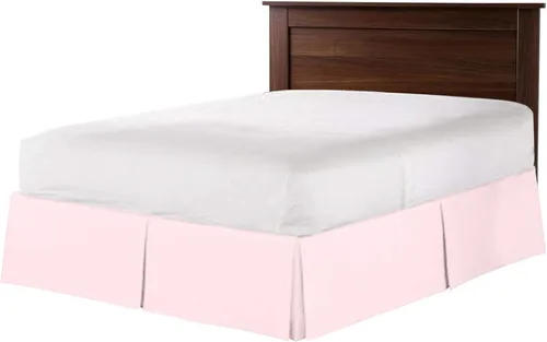Miniatura 9 de Falda de cama plisada tipo caja de algodón 100% con 800 hilos - Volante plisado de lujo contra el polvo, falda de cama moderna de calidad hotelera