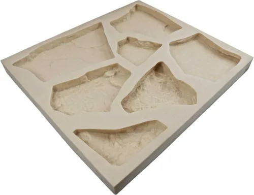 Miniatura 8 de Molde de goma de piedra de chapa para hormigón o yeso, planos de piedra de campo, versión 1, 22.75 x 20.5