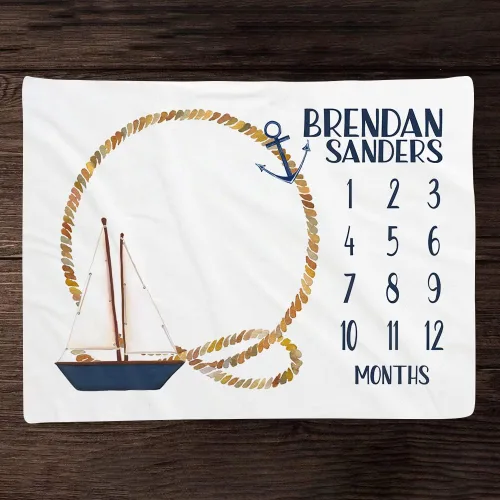 Miniatura 12 de Manta personalizada para bebé mensual de hito para niño y niña, regalo neutro para baby shower, manta mensual suave para recién nacido, decoración