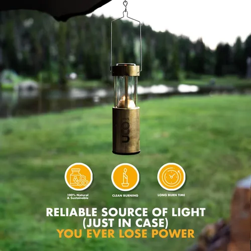 Miniatura 7 de UCO Velas de cera de abeja natural de 12 horas de larga duración para linternas de vela UCO y preparación de emergencia, fabricadas en Estados Unidos