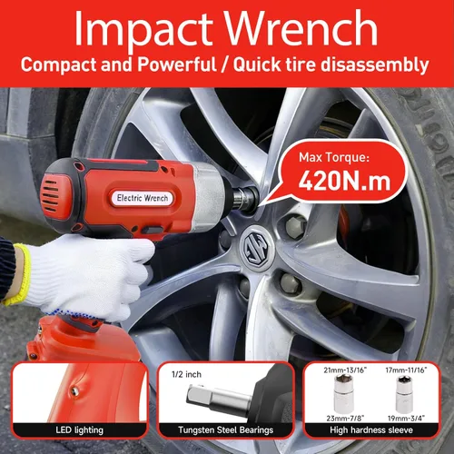 Miniatura 5 de E-HEELP Gato eléctrico para automóvil de 5 toneladas, sin cable, batería de 18 V, gato hidráulico de piso con control remoto, kit de cambio