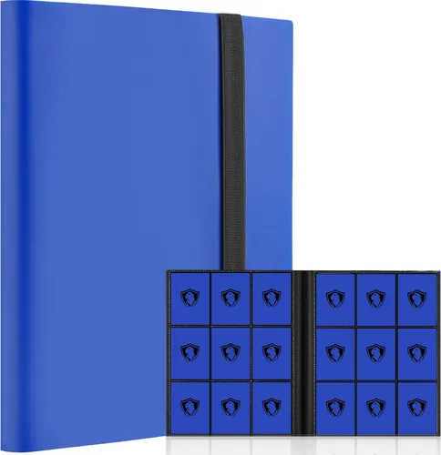Miniatura 30 de Carpeta de tarjetas coleccionables de 9 bolsillos, libro de tarjetas premium para 360 tarjetas, álbum de tarjetas resistente para tarjetas