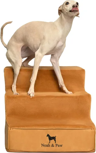 Miniatura 16 de Noah & Paw Escaleras para Perros, Rampa para Perros para Cama (17" Extra Ancha) Escaleras para Mascotas para Cama Alta, Diseñadas para Razas