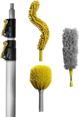 Miniatura 10 de DOCA Poste Telescópico de 7-30 Pies - Poste de Extensión para Limpieza, Plumero, Kit de Lavado de Ventanas, Rodillo de Pintura, Limpiavidrios - Kit