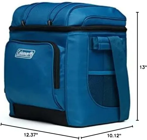 Miniatura 6 de Coleman Chiller Insulated Soft Cooler, Leakproof 9/16/30 Can Cooler with 12+ Hour Ice Retention, Made with Recycled Materials, Great for Lunch