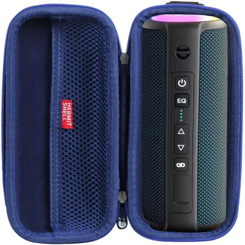 Miniatura 10 de Hermitshell Estuche rígido de viaje para ortizan altavoz Bluetooth portátil IPX7 impermeable altavoz inalámbrico (rojo vino)