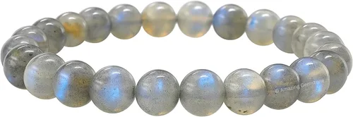 Miniatura 144 de Amazing Gemstone Pulsera de cristal para mujeres y hombres, pulsera de cristal curativo de protección, pulsera elástica con cuentas de piedras