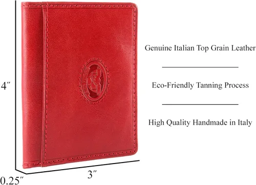 Miniatura 2 de Tony Perotti Billetera de cuero italiano para hombre con tarjetero de crédito