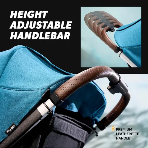 Miniatura 5 de Baby Jogger City Mini GT3 - Cochecito todo terreno con neumáticos de goma Forever Air y suspensión para todas las ruedas con hebilla magnética