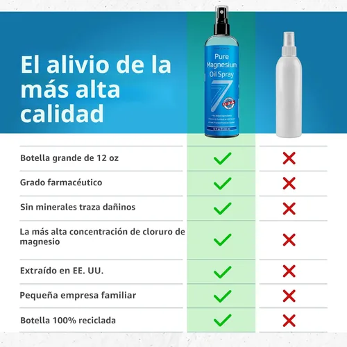 Miniatura 3 de Aceite puro de magnesio USP, grande de 12 onzas, con libro electrónico gratis (idioma español no garantizado), excelente cura para un mejor sueño