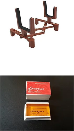 Miniatura 2 de Like-It Soporte para instrumentos musicales con soporte de arco para violín, portátil, ajustable y plegable