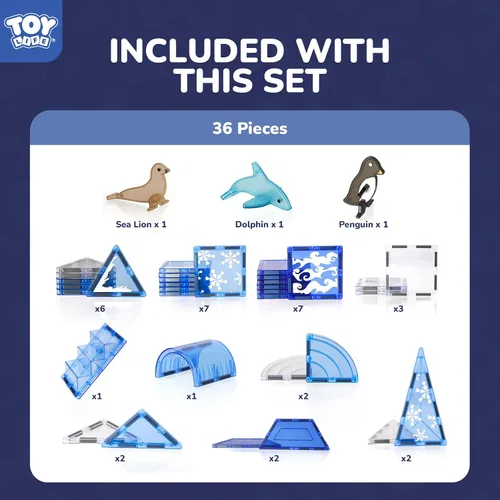 Miniatura 7 de TOY Life Azulejos Magnéticos para Niños de 4-8 Años, Juguetes Magnéticos para Niños Pequeños de 3+, Juguete de Construcción con Azulejos Magnéticos
