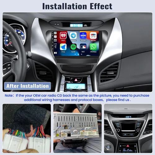 Miniatura 2 de SIXWIN 1G+32G Radio de Estéreo de Coche Android para Hyundai Elantra 2011 2012 2013 con Apple Carplay Inalámbrico Android Auto Bluetooth pantalla