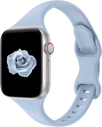 Miniatura 21 de Acrbiutu - Correas compatibles con Apple Watch de 38, 40, 41, 42, 44, 45, 46 y 49 mm, delgada, de silicona, para iWatch serie Ultra, 10, 9, 8, 7, 6