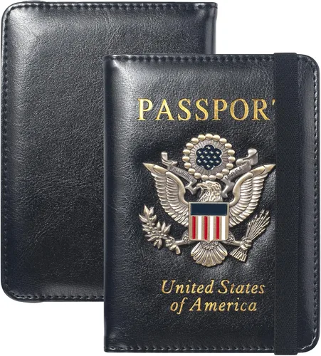 Miniatura 8 de Tarjetero para pasaporte, Negro