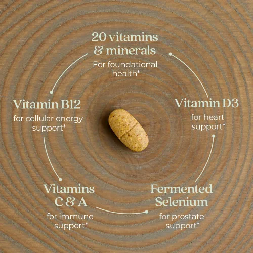 Miniatura 3 de Tabletas multivitamínicas para hombres de más de 40 años, uso diario, de New Chapter, 371, 1, 1