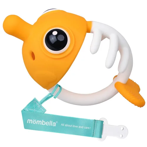 Miniatura 10 de Juguetes de Dentición para Bebés de 0-6 Meses, Mombella Juguetes de Dentición Pez Payaso de 6-12 Meses, Juguetes Mordedores para Bebés con Correa