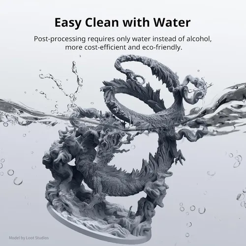 Miniatura 2 de ANYCUBIC Resina de impresora 3D lavable al agua 2.0, resina 3D de alta precisión de 405 nm, resina de fotopolímero de baja contracción para Gris
