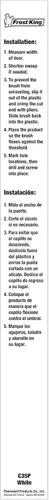 Miniatura 3 de Frost King C35PH - Cepillo de plástico para puerta, 1-3/4 pulgadas x 36 pulgadas, color blanco
