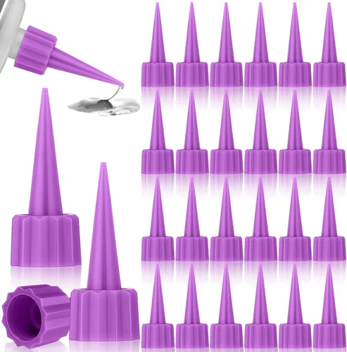 Miniatura 7 de Loopeer 24 piezas 312 puntas adicionales para punta de corte de pegamento Ca, puntas aplicadoras de pegamento de plástico, extensor de micropuntas